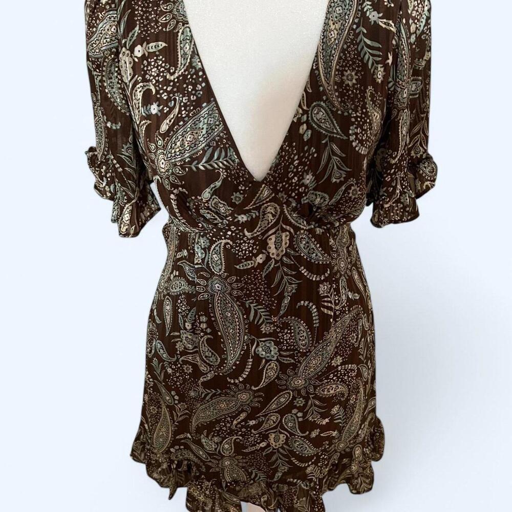 Allison & Kelly Women's Brown and Multi Dress - Picture 2 of 4